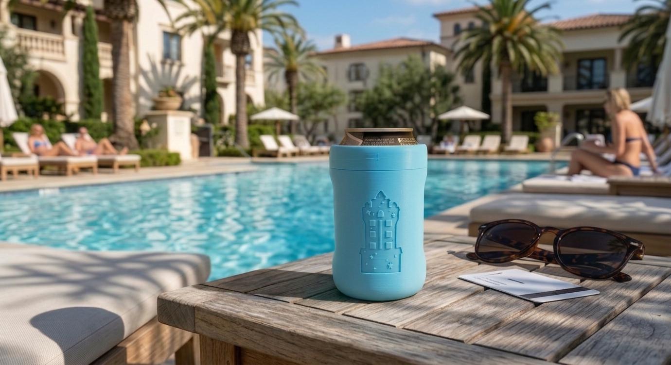 Blue Hollywood Studios Themed Can Cozie for 12oz Cans — product photo